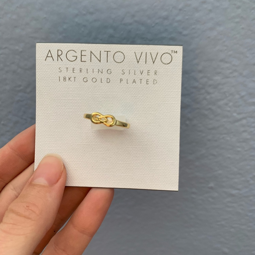 Gold infinity ring